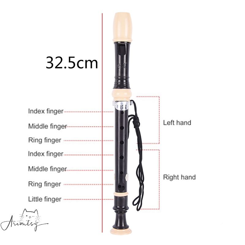 Sun Adjustable ABS Nontoxic Eight Hole Flute 8Hole Soprano Recorder