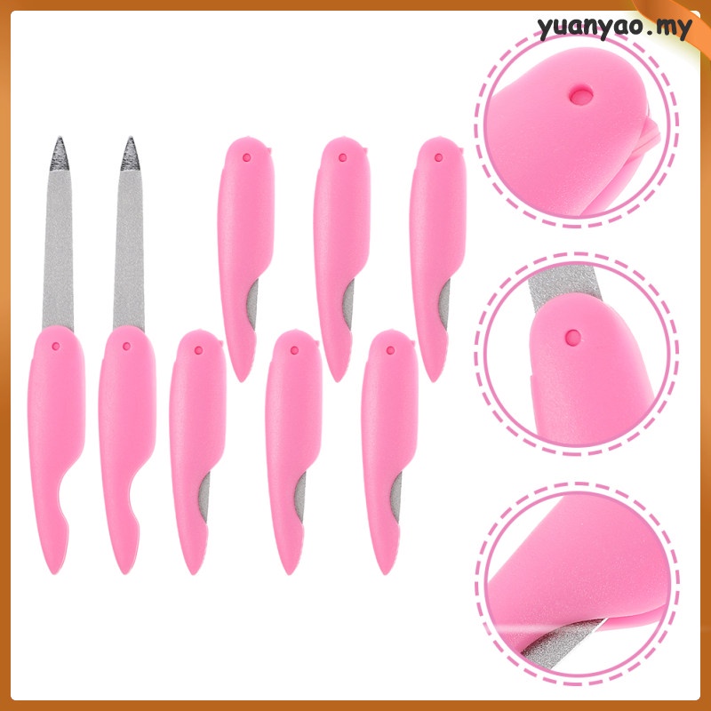 Metal Fingernail File Files Natural Nails Polishing Tools Stainless