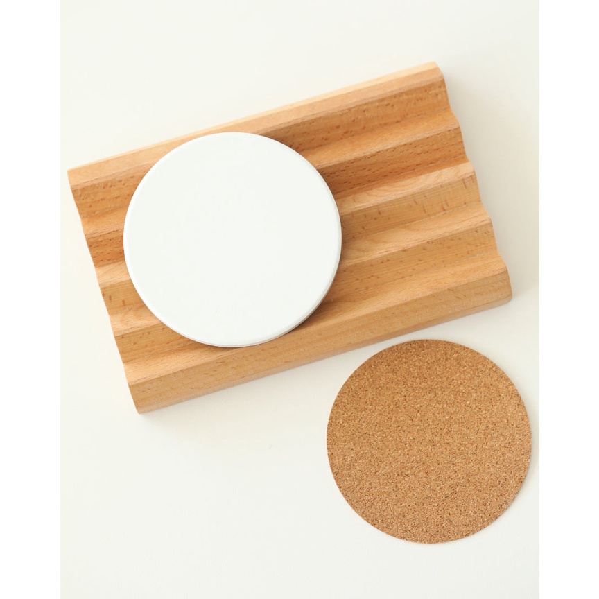 Ceramic Sublimatable Coaster with Cork | Shopee Philippines