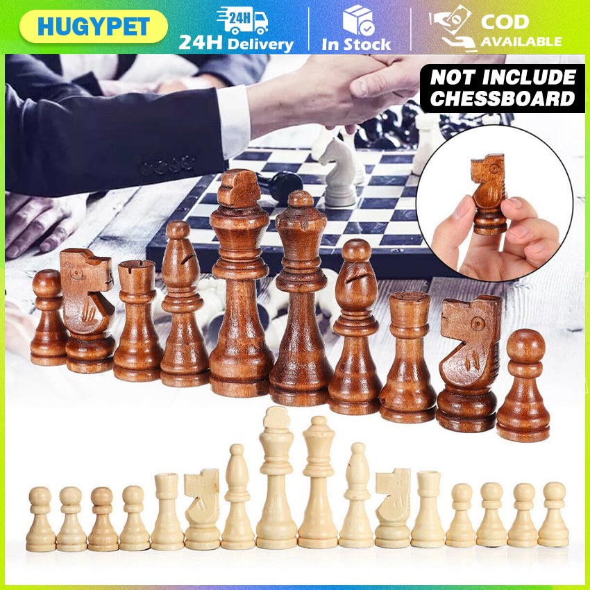 32pcs Chess Set 2.2inch King Figures Chess Game Pawns Figurine ...