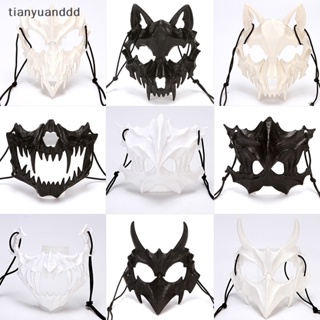 LIQUID Anime Demon Slayer Foxes Mask Hand-painted Japanese Mask Half Face  Mask Festival Ball Kabuki Kitsune Masks Cosplay Prop 