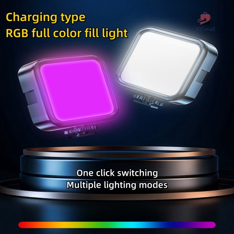 Rechargeable RGB Fill Light Mini Pocket LED Portable 2000mAh Mobile ...