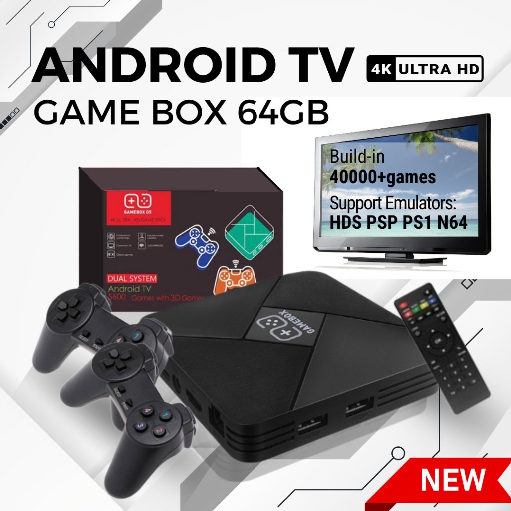 Game box arcade game machine Android TV Nintendo PSP Simulator Classic  games 64GB 40000 games | Shopee Philippines