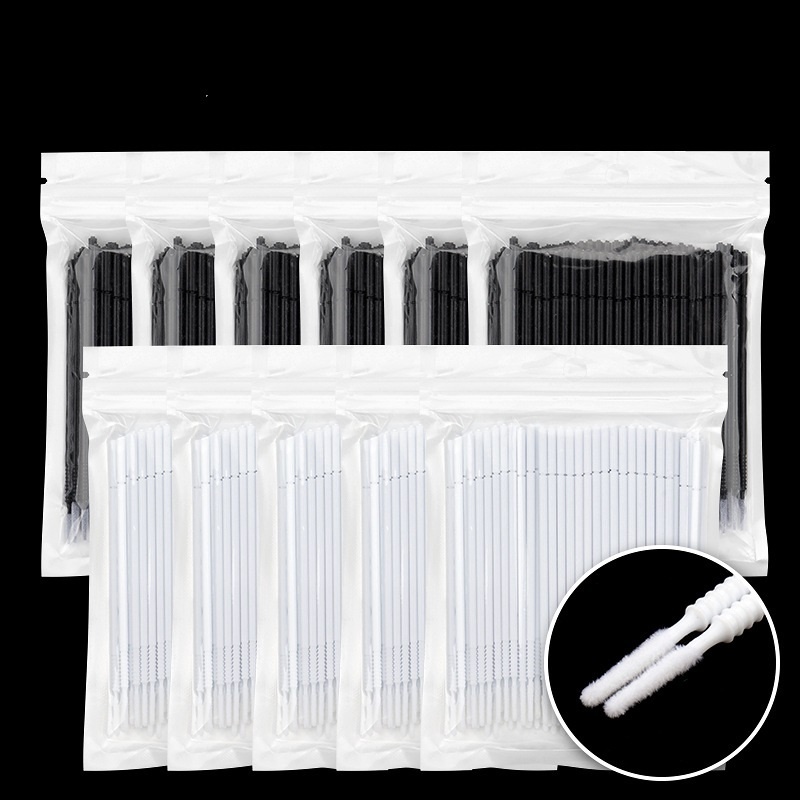 Disposable Long Head Microbrush For Eyelash Extensions 100 Pcs ...
