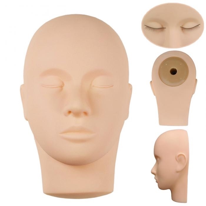 Soft Mannequin Head Eyelash Mannequin Practice Mannequin Model Makeup ...