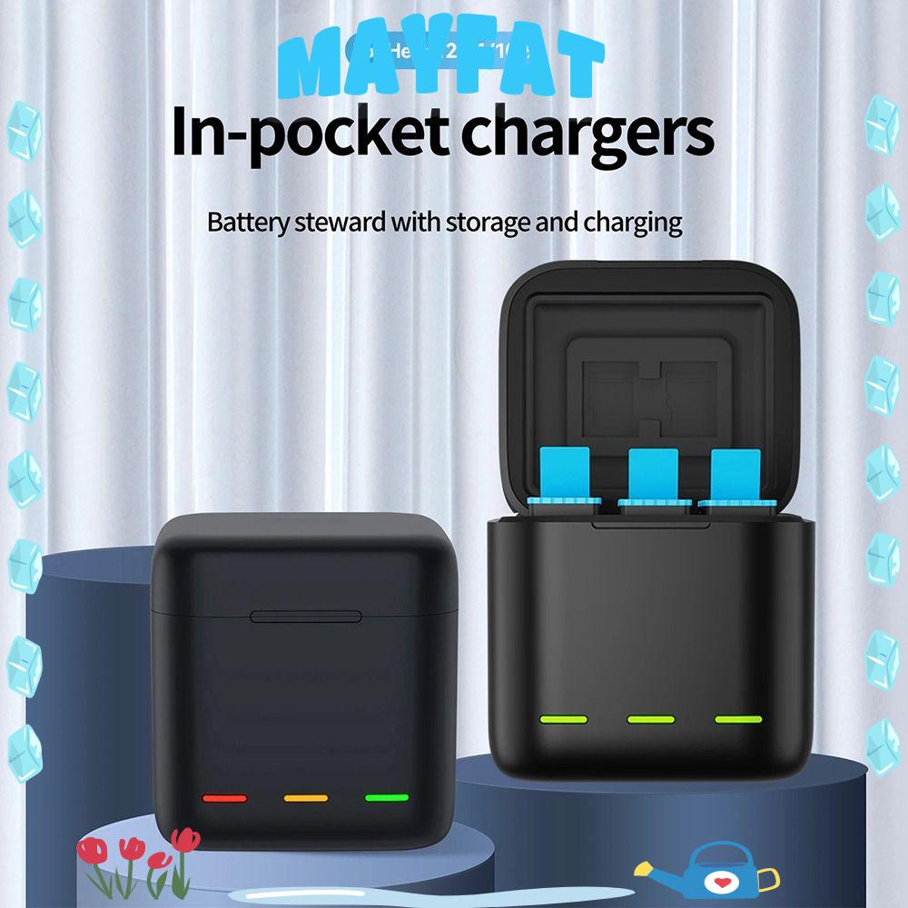 MAYFAT Battery Charger, Fast Charging Waterproof Action Camera Charger