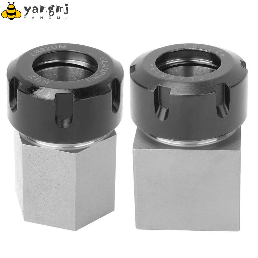 YANGMJ Collet Chucks, ER32 Hex and Square Shape Block Set, Durable CNC