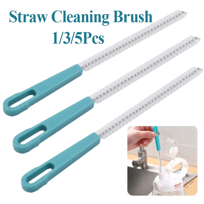 1-5Pcs Multifunctional Kitchen Lotus Root Brush Straw Bottle Spiral ...
