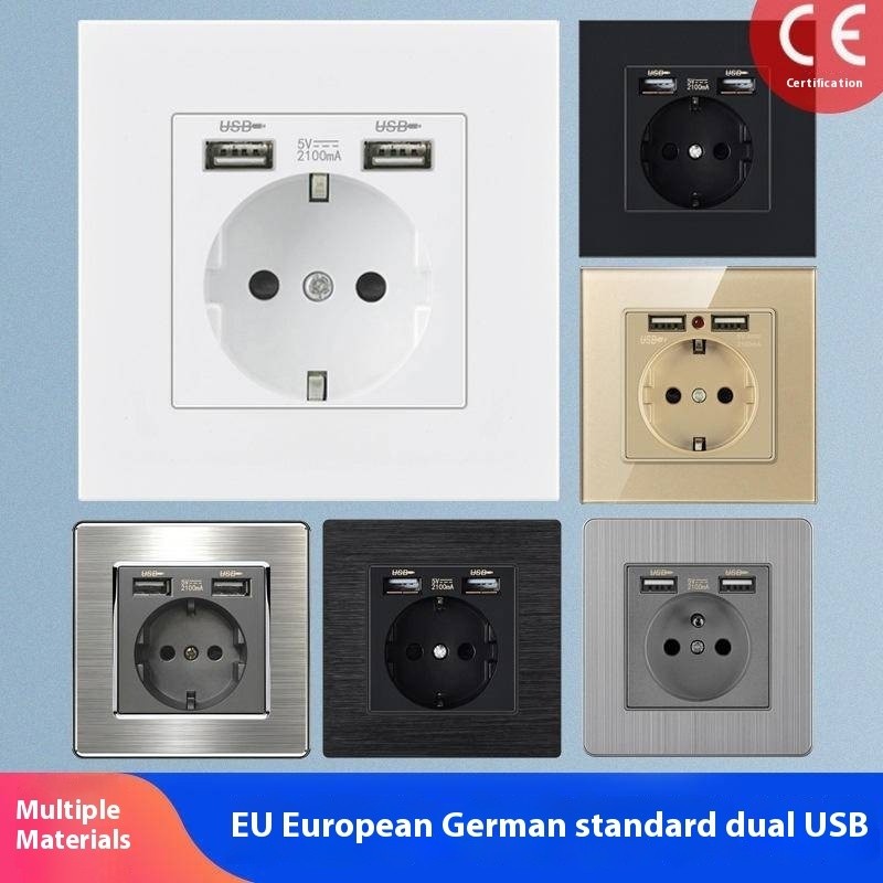 Foreign Trade 16A European Standard Round Hole German Style Korean Wall ...