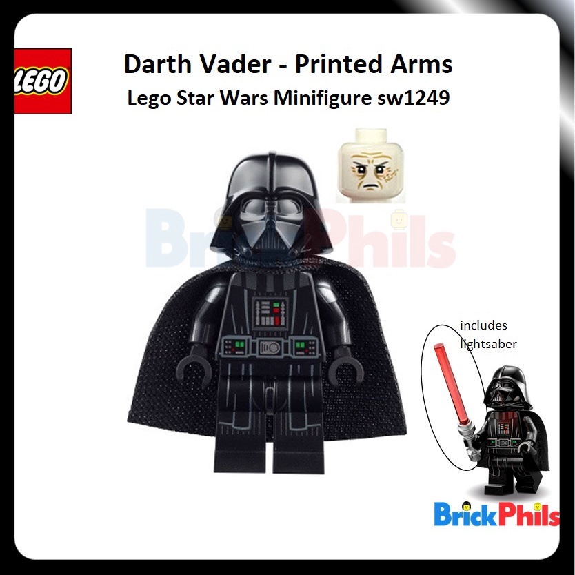 Lego Star Wars Minifigure sw1249 Darth Vader Printed Arms Shopee Philippines