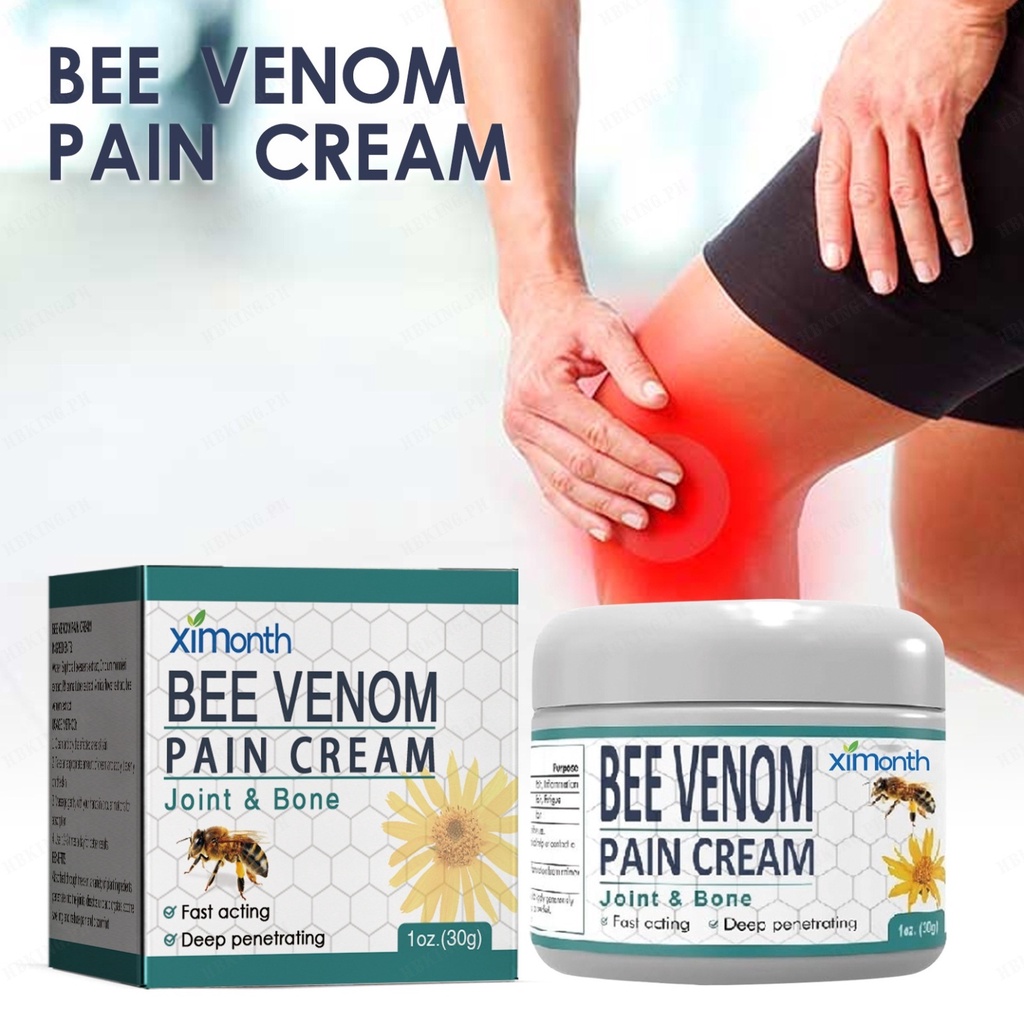 Ximonth Bee Venom Joint Cream Relieve Pain in Waist Spine Hands Feet ...