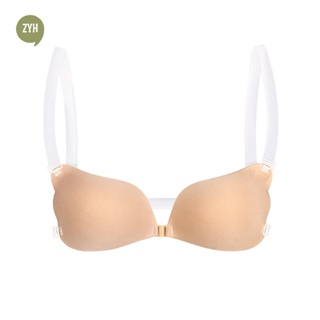 Transparent Plastic 3/4 Cup Clear Adjustable Strap Invisible Bra Clear Push  Up Bra Women's Sexy Underwear Size 40