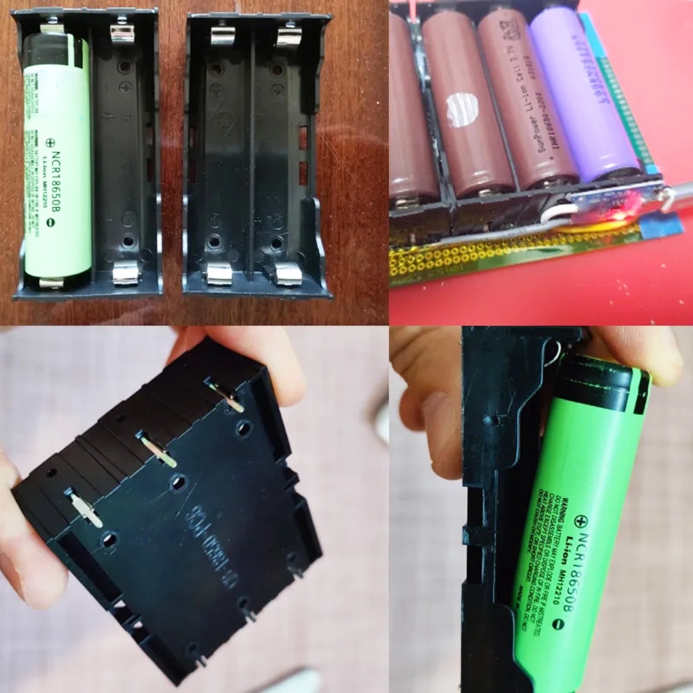 Diy Abs 18650 Power Bank Cases Battery Holder Storage Box Case 1 2 3 4 Slot Batteries Container 9161