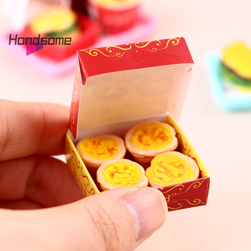 Dollhouse Miniature Fast Food Set - 1:12 Scale Burger, Fries & Drink Accessory For Dollhouse, Diorama, Or Craft Scenes