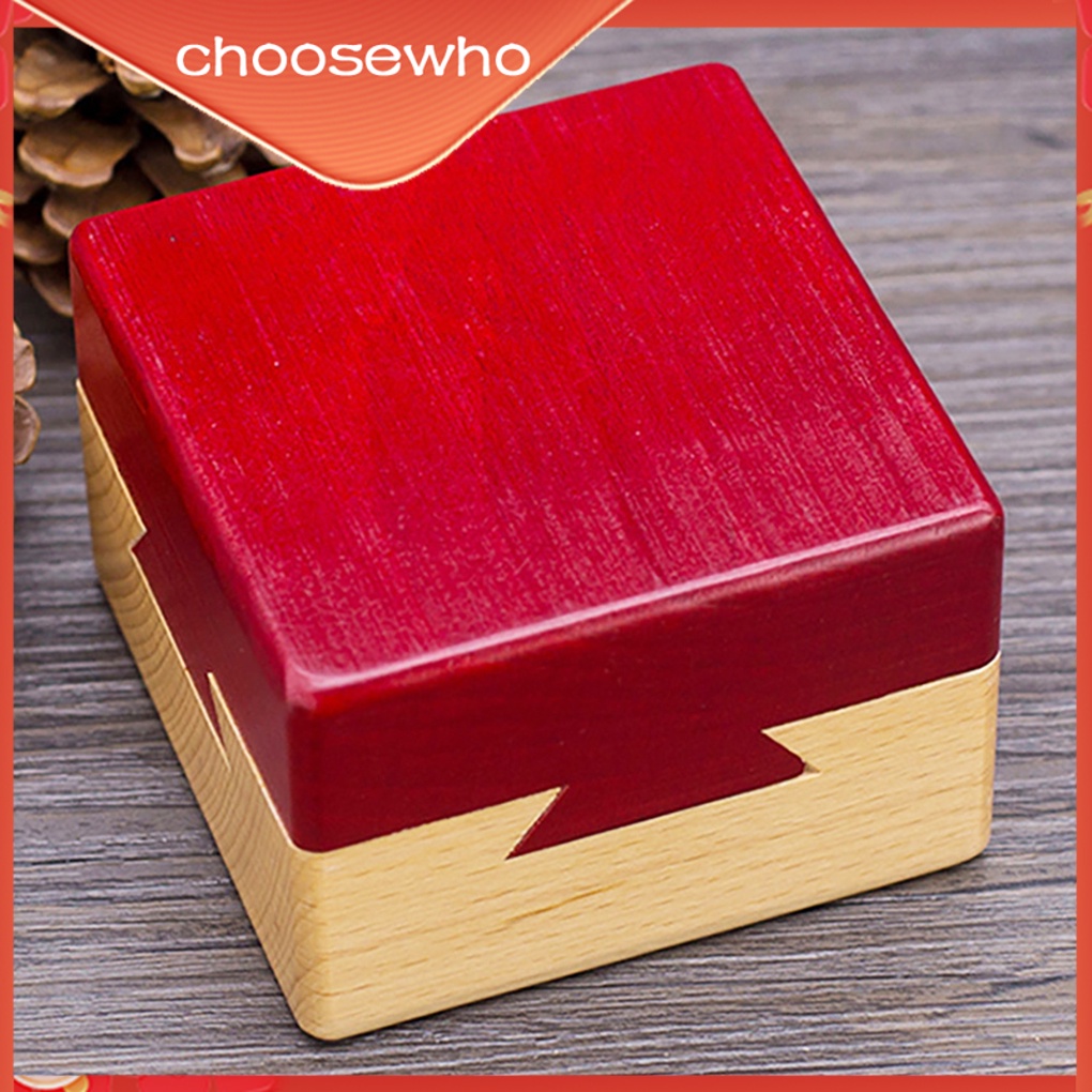 【Choo】Educational Wooden Box Portable Brain Teaser Game Children Adluts