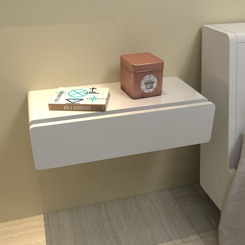 Solid wood wall hanging drawer shelf Wall dressing table creative