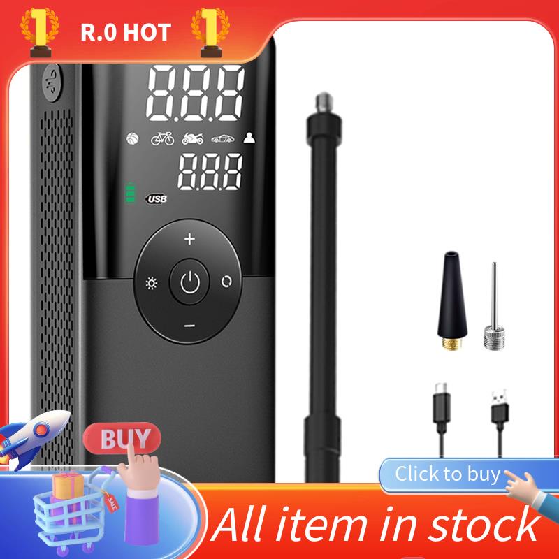 CARSUN Rechargeable Air Pump Tire Inflator Portable Compressor Digital