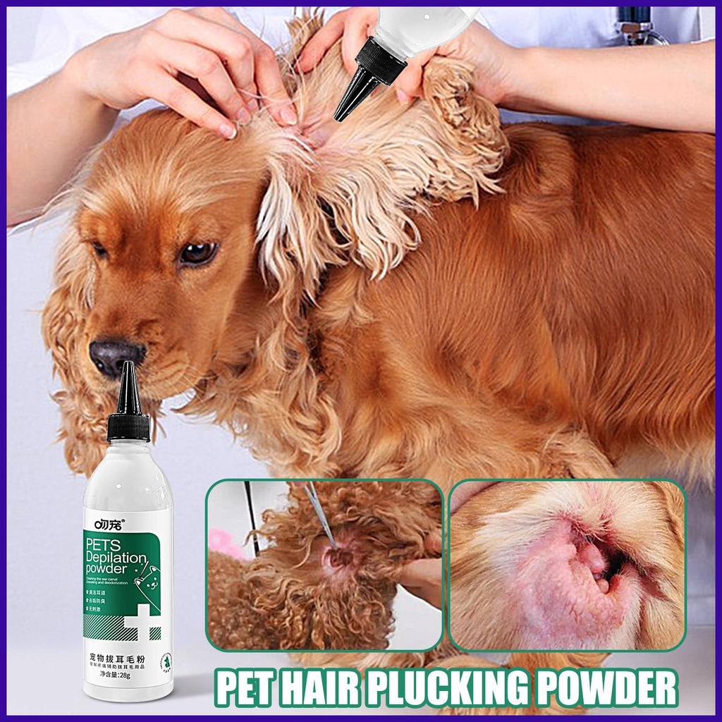 Dog ear plucking powder best sale