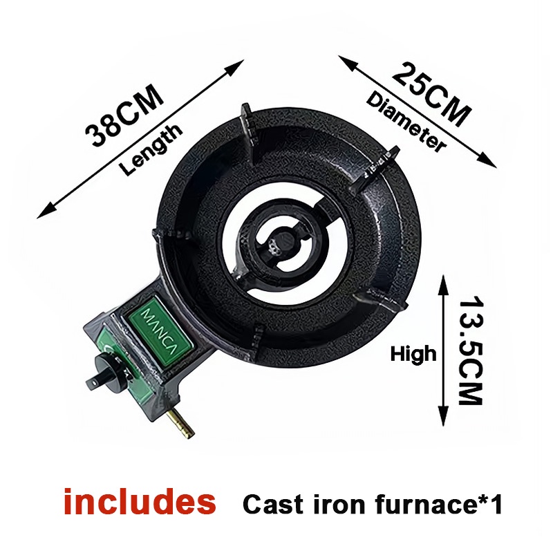 Cast Iron Gas Stove Home Heavy Duty Single Burner Gas Stove with