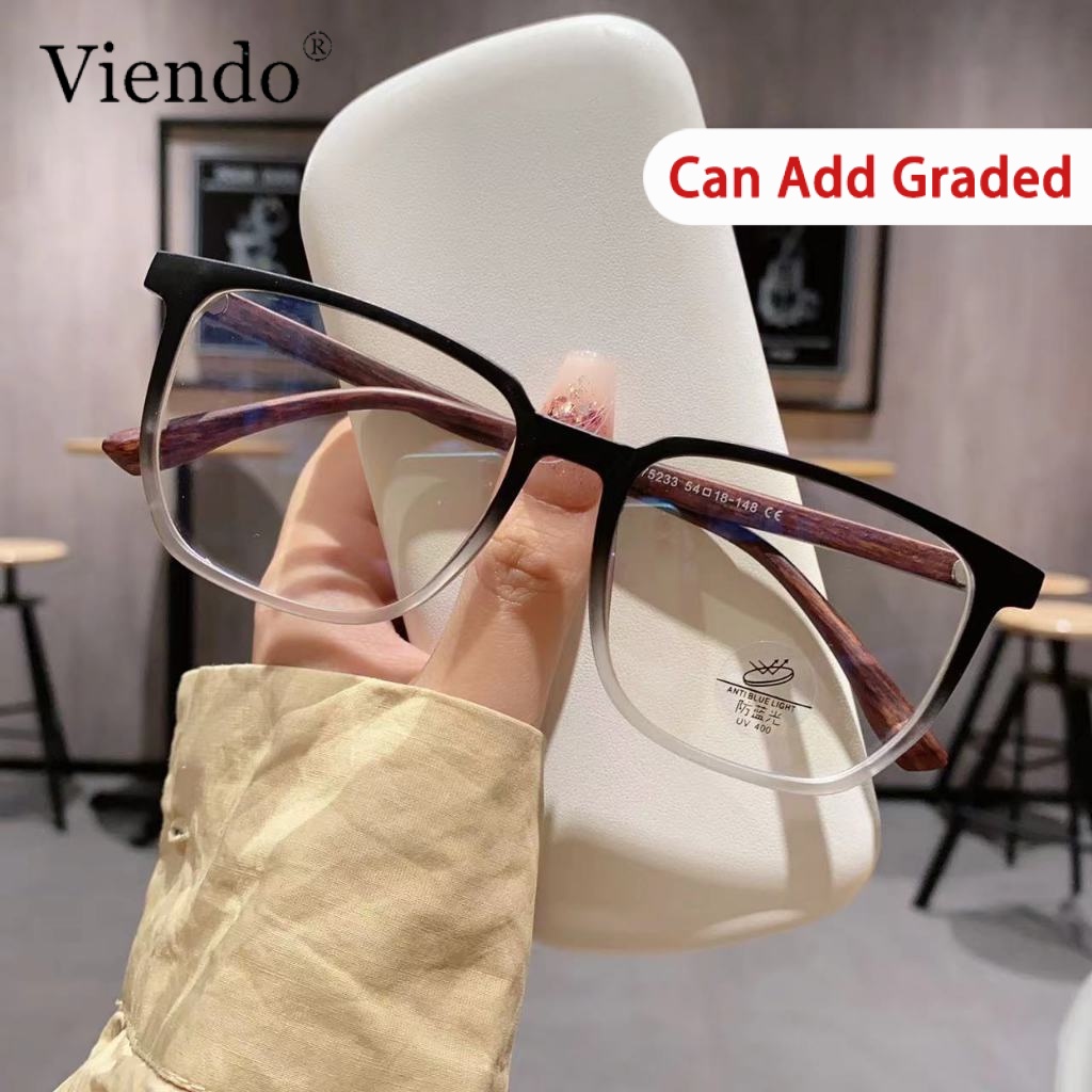 VIENDO Photochromic Anti Radiation Graded EyeGlasses For Women Men Auto  Changing Color Sunglasses Replaceable Lens Eyeglases Frame Sun Adaptive  in