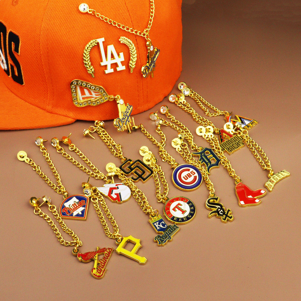 Baseball Team Badge Decorative Cap Chain Fashion Hat Decoration Cap ...