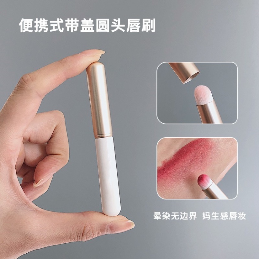 Lipstick Brush Lip Brush with Lid Contouring Brush Lip Halo Dye Brush Head Concealer Brush