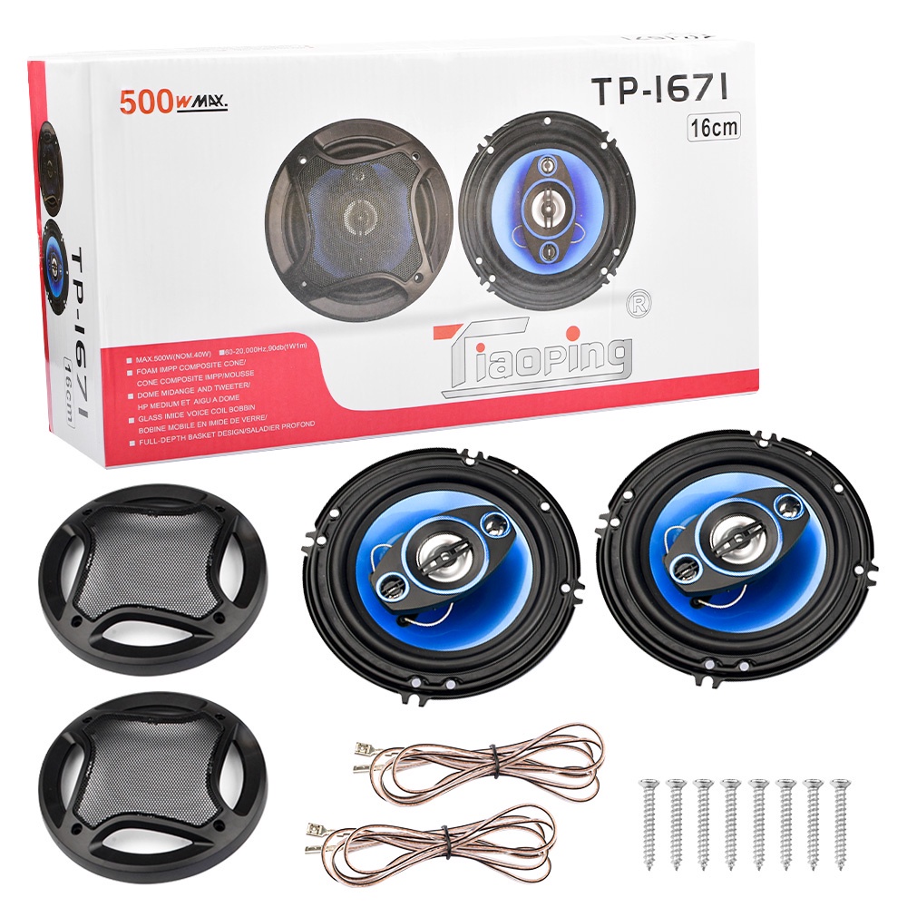 TS1671 Car Coaxial Speaker 6inch Speaker Car Modified Speaker Car Mid
