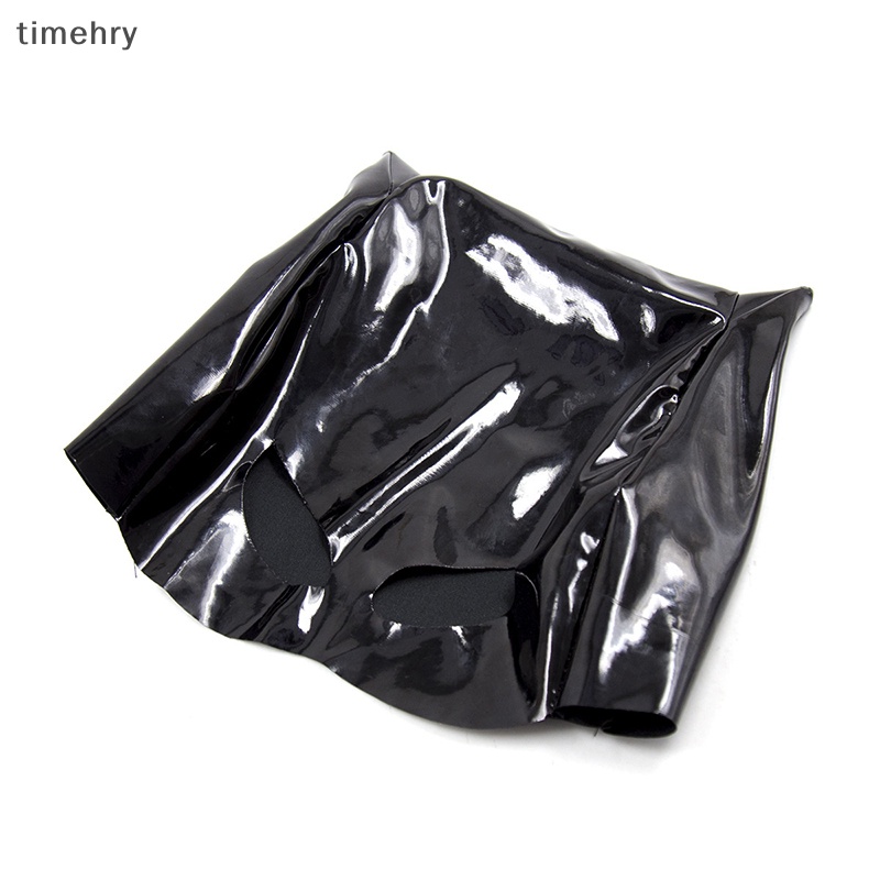 TY Sexy Masks Black Fetish Slave Latex patent leather for Cat Women ...