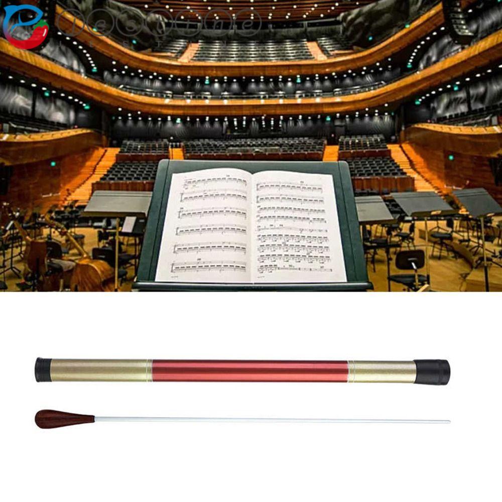 JESTINE Conductor Stick, Fiber Tube Ebony Wood Orchestra Band, Rhythm