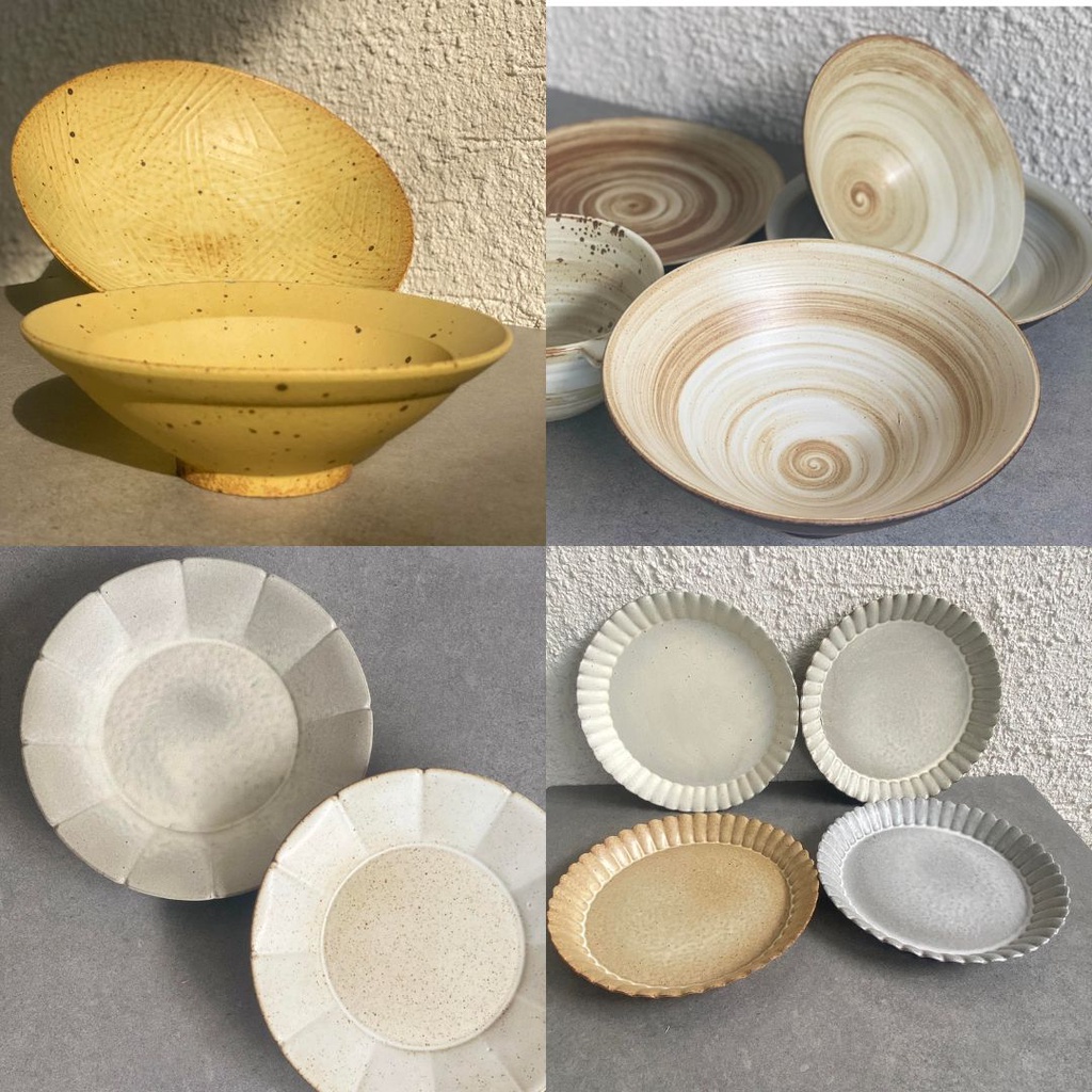 Handmade Clay Stoneware Plate Collection Batch 2 | Shopee Philippines