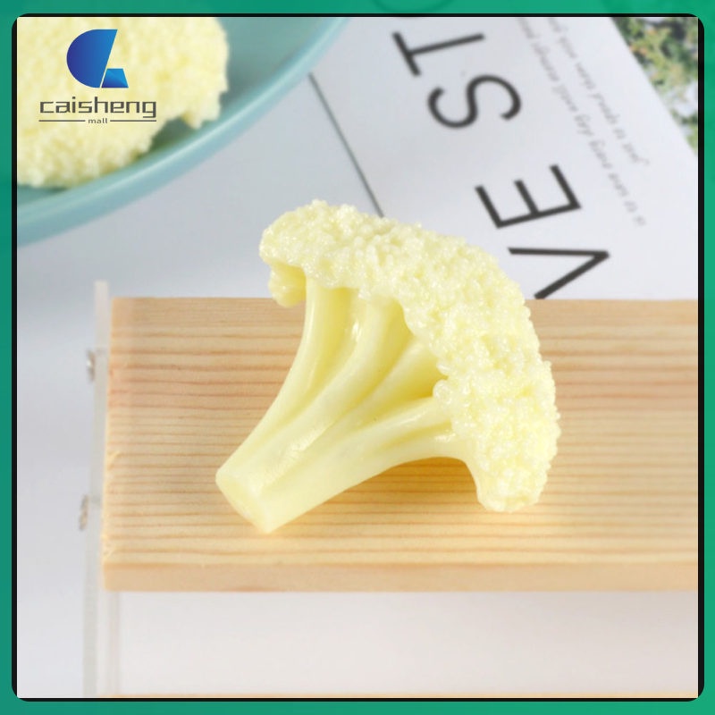 Cauliflower Model Faux Plant Decor Simulated Vegetable Broccoli Slice
