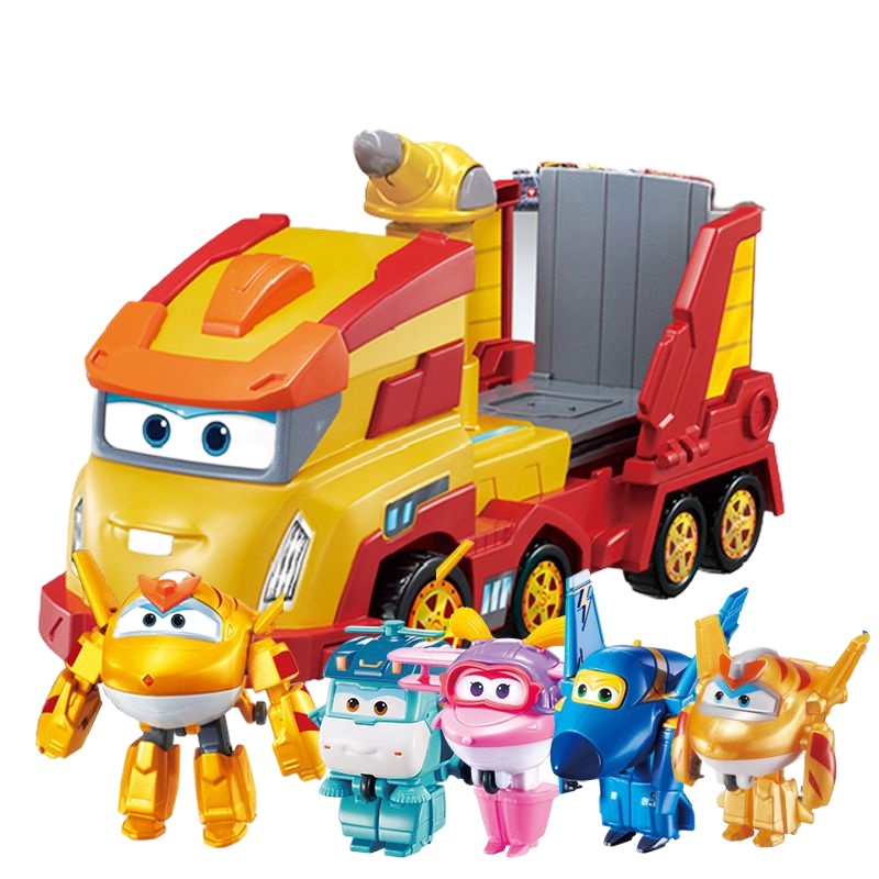 Genuine Card Set Super Wings Gold Mini Truck Unit Load Device Gold Kid ...