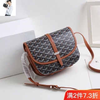 Ready Stock Shoulder Bag/Messenger Bag Goyard Star Same Style Large  Capacity Saddle Dog Tooth Printed Messenger Fashion