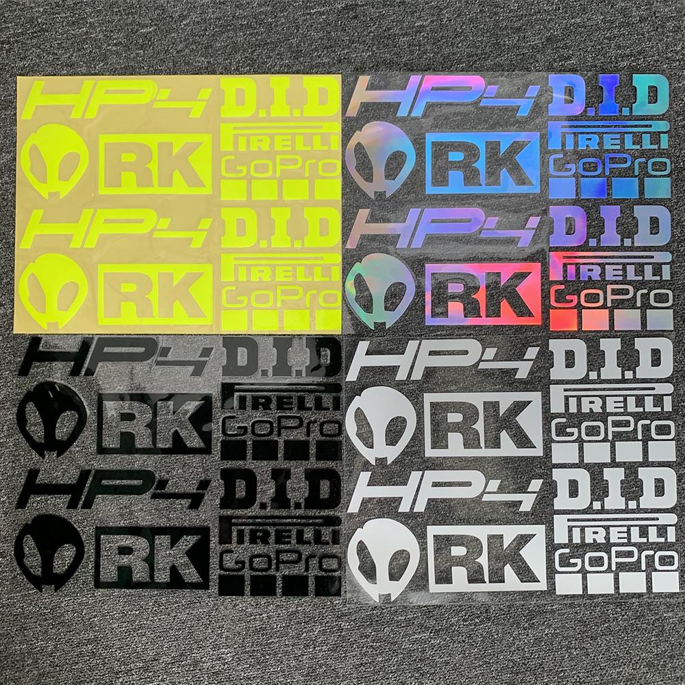 Motorcycle Decal HPD Waterproof Sticker Sponsor Reflective Sticker ...