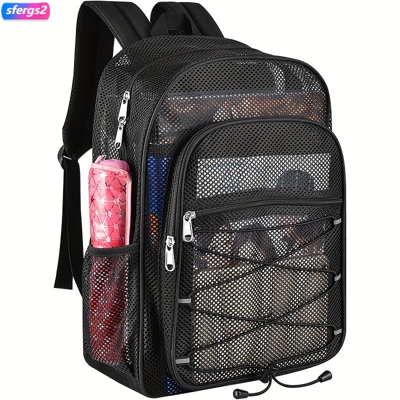 Mesh Backpack with Comfort Padded Straps Fitness Sport School Bag ...
