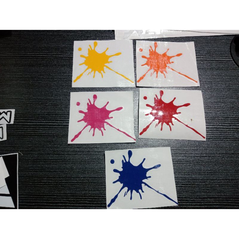 Splash paint decals Sticker | Shopee Philippines