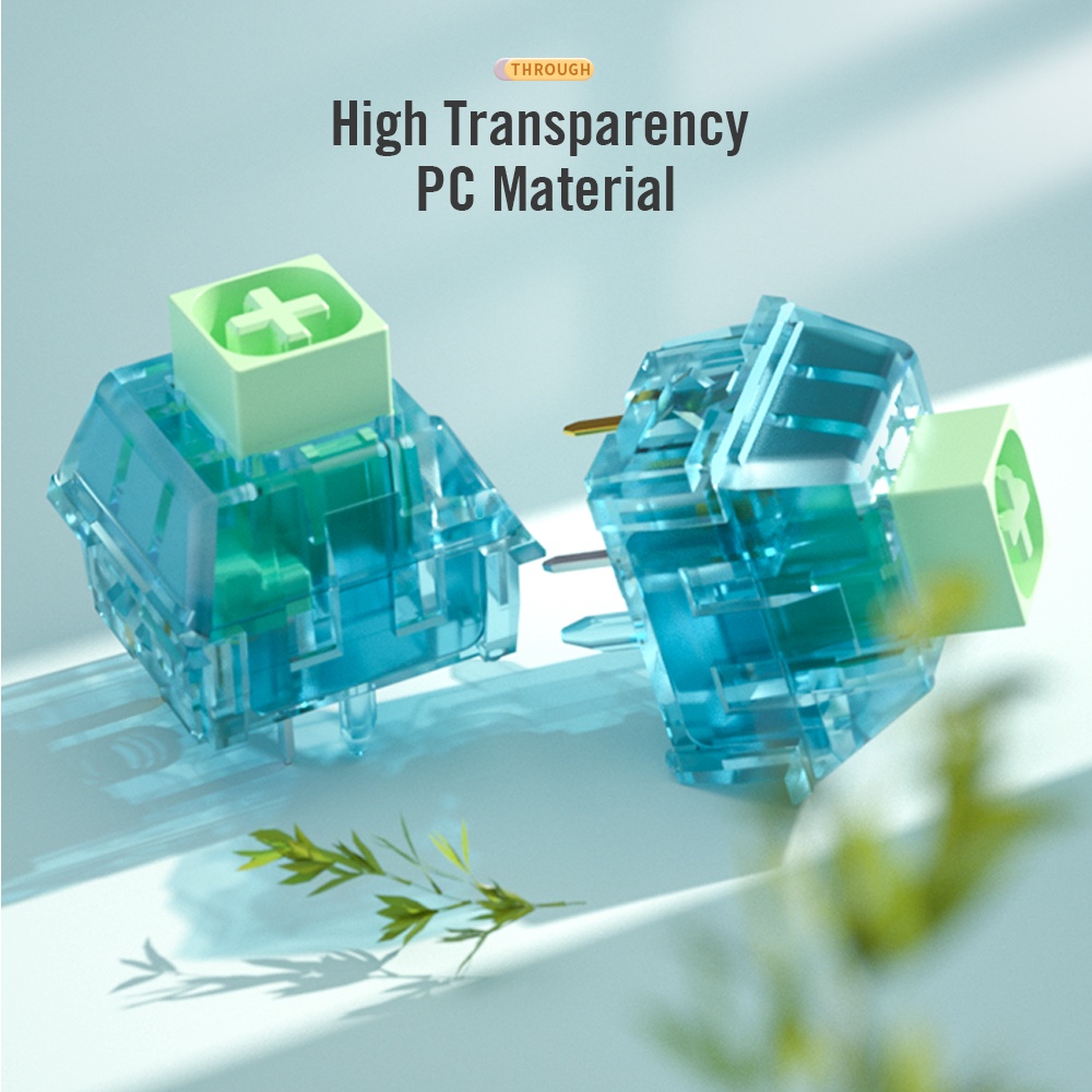 Kailh Box Switch Summer Clicky Tactile Switches Custom Mechanical Keyboard Cherry MX 5 Pins