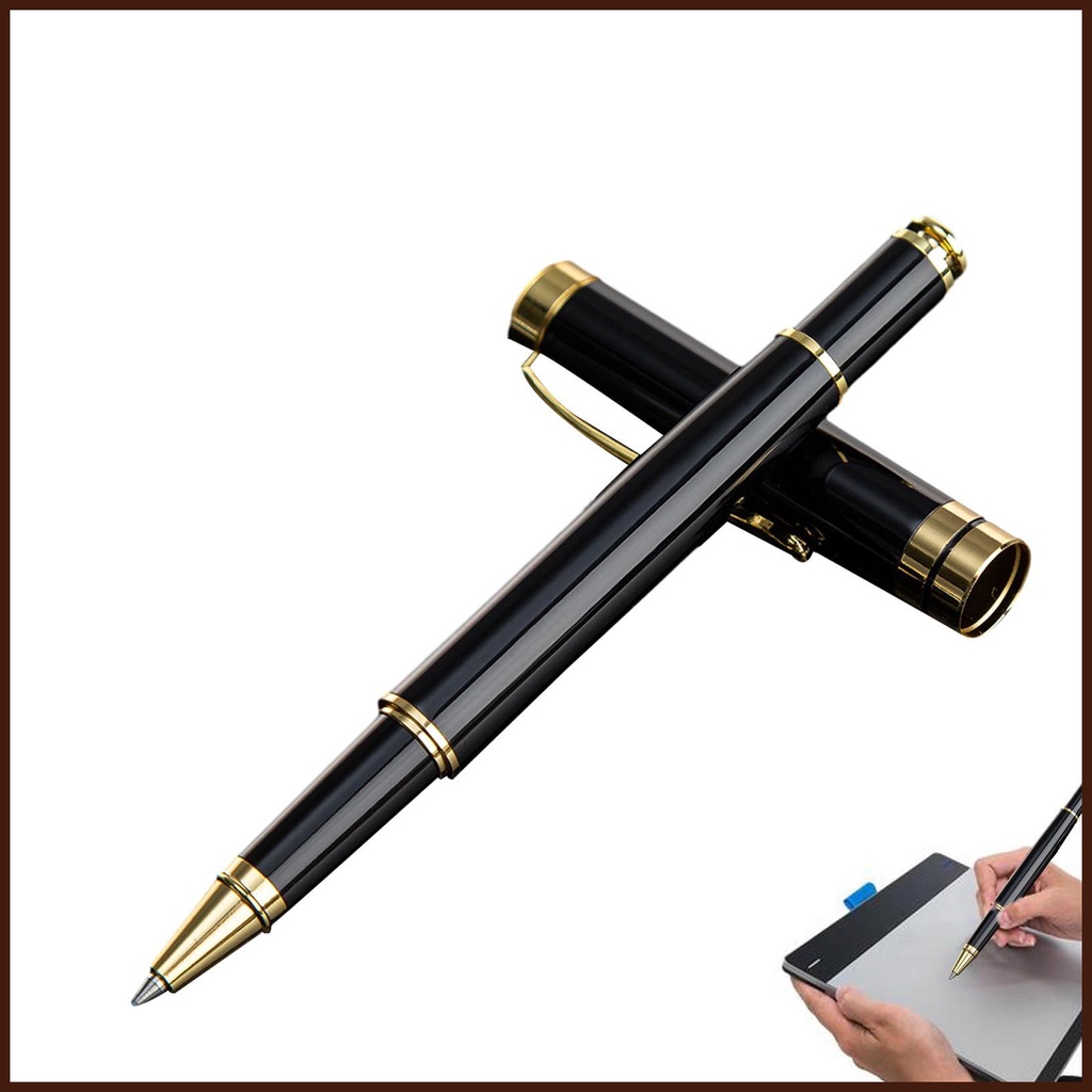 Black Pen Nice Pens for Writing 0.5mm No Smear Black Ink Pen Click for