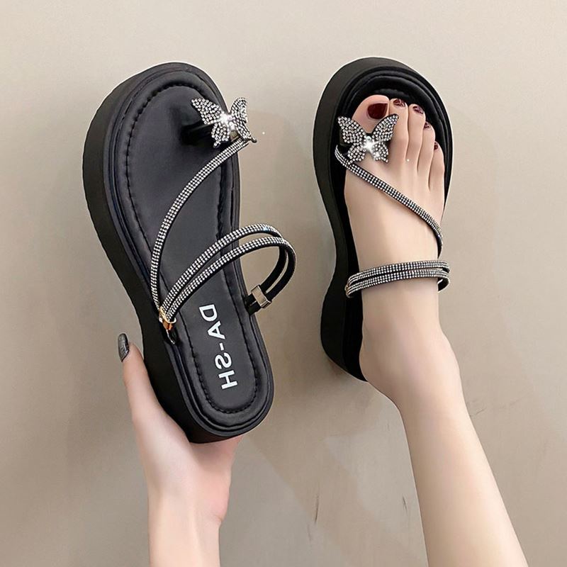 Ready Stock French High-End Slippers Women Outer Wear Thick-Soled ...