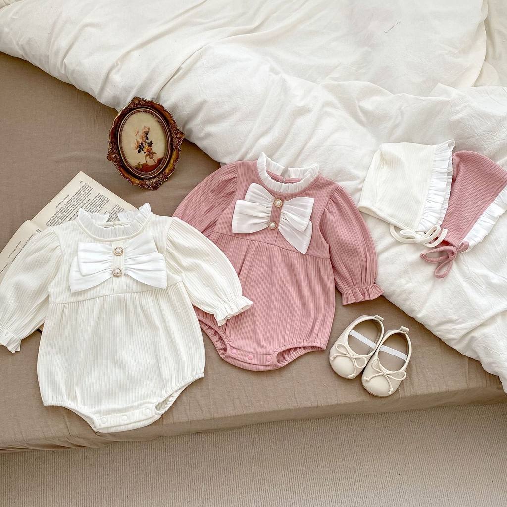 Baby Girl Front Bow Romper