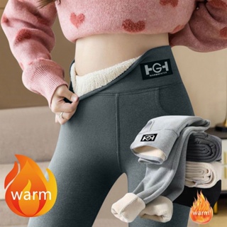 High Waist Women Leggings Warm Pants Cashmere Lambskin Winter Thicken  Leggings