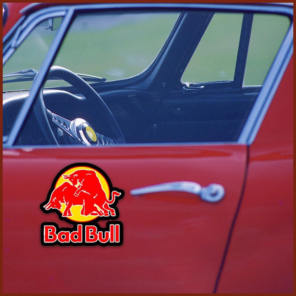 Car Window Stickers Red Decals Bumper Bull Car Decal Sticker Automotive