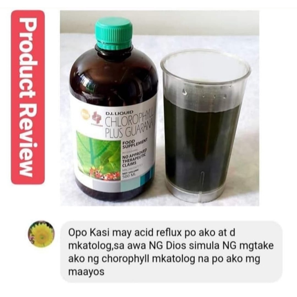 OrganicReach Dynapharm Chlorophyll Plus Guarana 500ml Herbal Liquid Drink Food Supplement Cleans