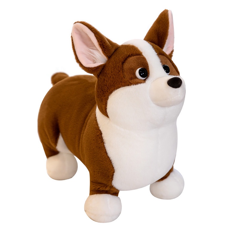 Corgi Teddy Bear Plushie Lovely Stuffed Animal Toy Cartoon Style Teddy