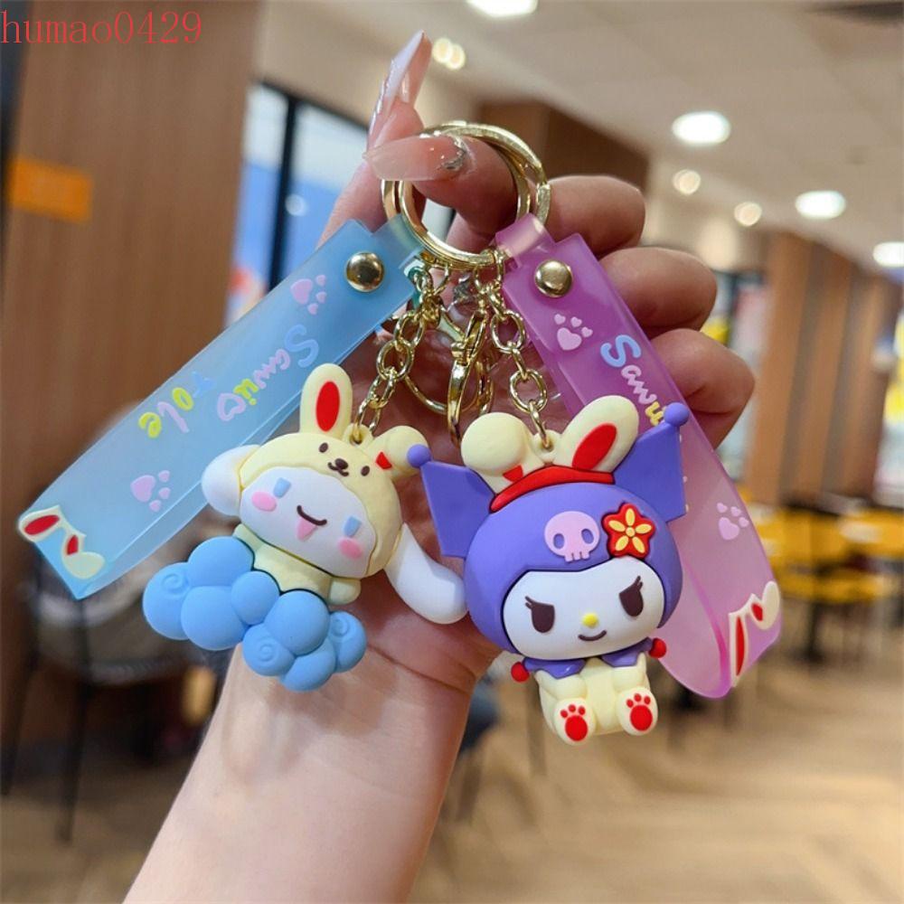 HUMAO Kuromi Keychain, Kuromi Big Eared Dog Kuromi Bag Pendants ...