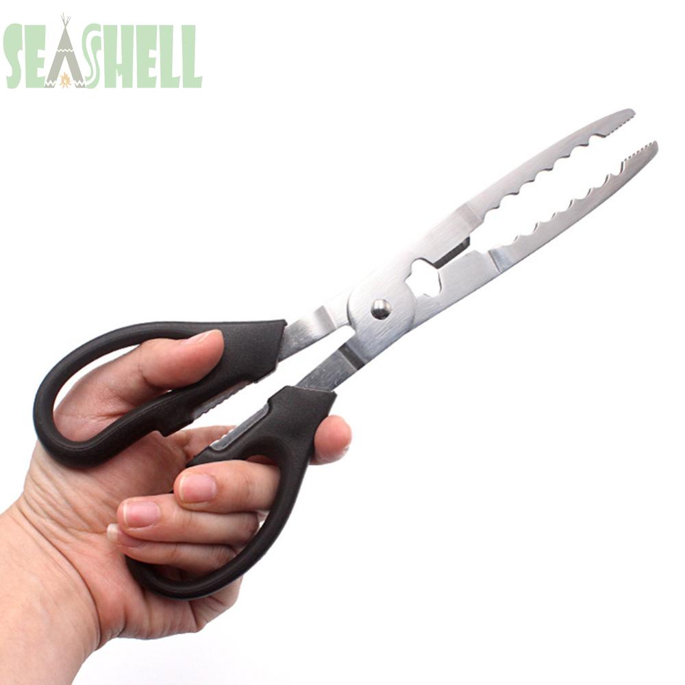 Fish Crab Grabbing Tool Stainless Steel Fish Crab Grabbing Clamp Tackle