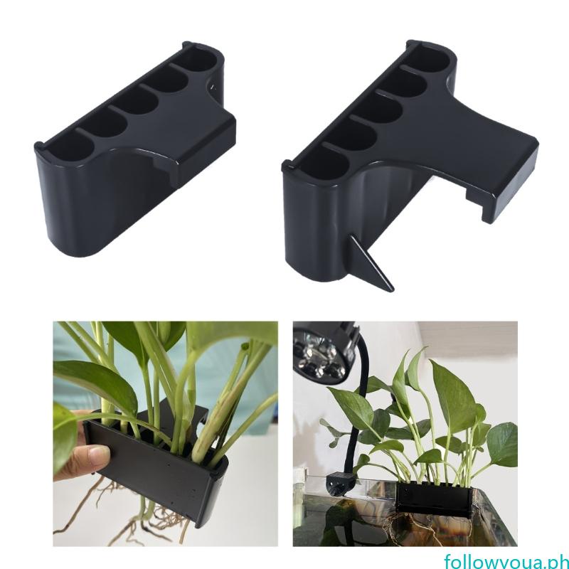 fol Aquarium Plant Holder Aquatic Plant Rack for Rimmed Fish Tank ...