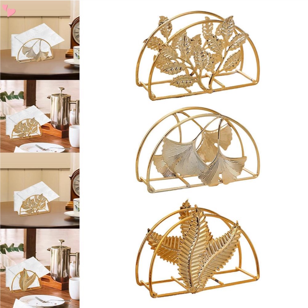 Modern Paper Napkin Holder, 4.53 x 2.76 Inch Gold Decorative Napkin ...