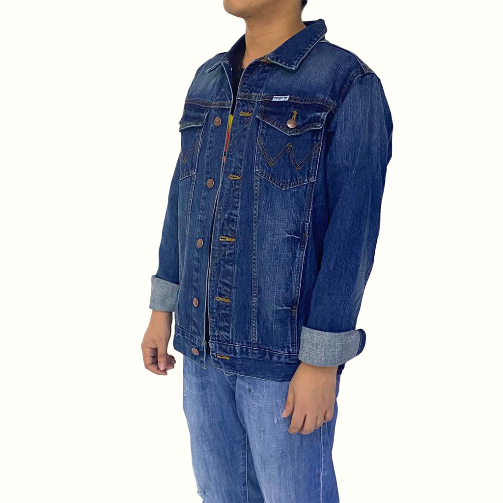 Wrangler Men s Vintage Denim Jacket Med Italian Vintage