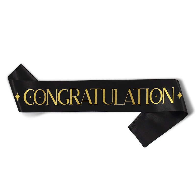 Congratulatory Ribbon Graduation Satin Shoulder Straps Ceremonial Belt ...